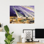 Poster Tempête du désert en acier Mississauga par Frank M (Bureau à domicile)