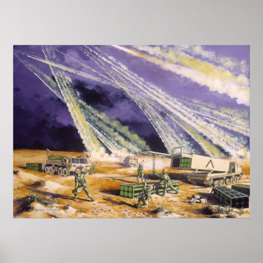 Poster Tempête du désert en acier Mississauga par Frank M (Devant)