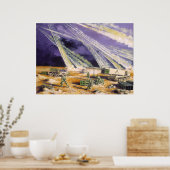 Poster Tempête du désert en acier Mississauga par Frank M (Cuisine)