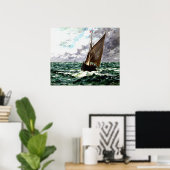 Poster Tempête du paysage (Bureau à domicile)