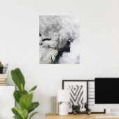 Poster Tempête hivernale sévère (Bureau à domicile)