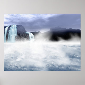 Poster Tempête océanique