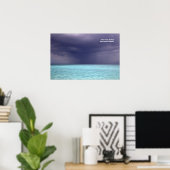 Poster Tempête océanique à Barbuda (Bureau à domicile)
