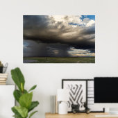 Poster Tempête Qui S'Étend Sur Les Pentes Proches Du Mont (Bureau à domicile)