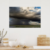 Poster Tempête Qui S'Étend Sur Les Pentes Proches Du Mont (Cuisine)