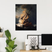 Poster Tempête sur la mer de Galilée (Bureau à domicile)
