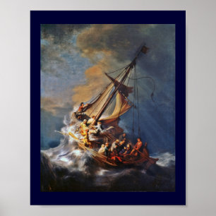 Poster Tempête sur la mer de Galilée