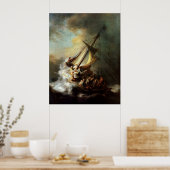 Poster Tempête sur la mer de Galilée toile Imprimer (Cuisine)
