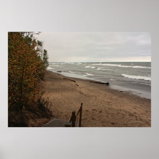 Poster Tempête sur le lac Supérieur (Devant)