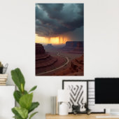 Poster Tempête sur le plateau (Bureau à domicile)