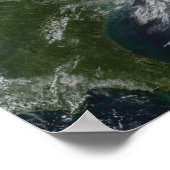 Poster Tempête tropicale Hanna sur la côte Est 2 (Coin)