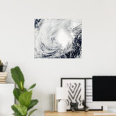 Poster Tempête tropicale Nida au sud-est de Kadena (Bureau à domicile)