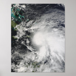 Poster Tempête tropicale Noel au-dessus du Haïti