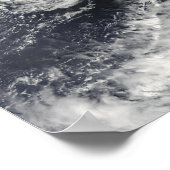 Poster Tempête tropicale Rick approchant le Mexique (Coin)