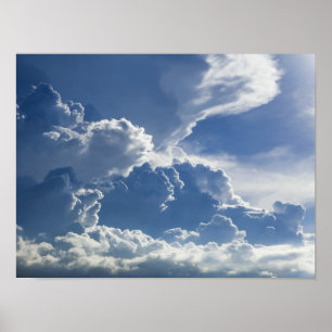 Poster Tempête tropicale vers les nuages