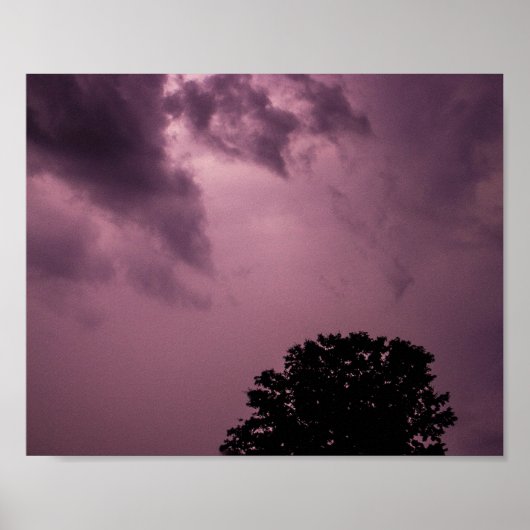 Poster Tempête violette (Devant)