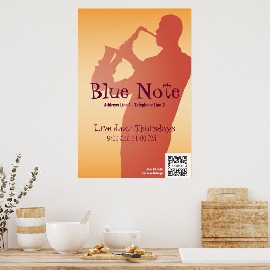 Poster Template Event Jazz Band (Cuisine)