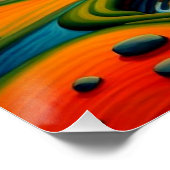 Poster Temple au coucher du soleil 2 (Coin)