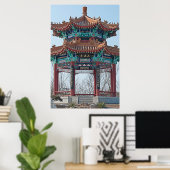 Poster Temple bleu (Bureau à domicile)