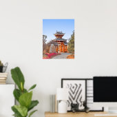 Poster Temple chinois (Bureau à domicile)