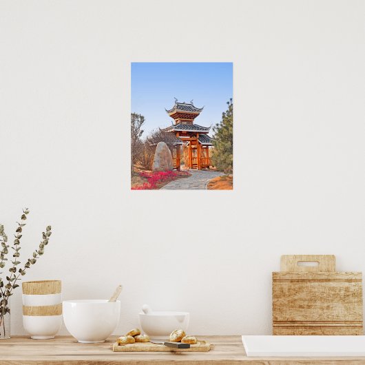 Poster Temple chinois (Cuisine)