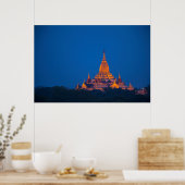 Poster Temple d'Ananda au crépuscule (Cuisine)