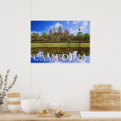Poster Temple d'Angkor Vat | Kampuchea, Cambodge (Cuisine)