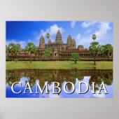 Poster Temple d'Angkor Vat | Kampuchea, Cambodge (Devant)
