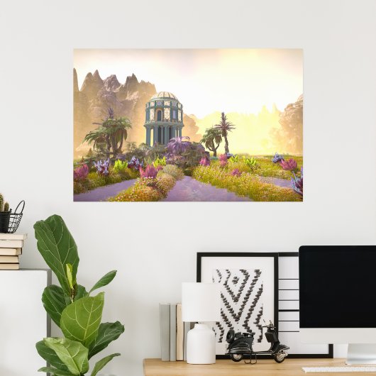 Poster Temple dans la Vallée (Bureau à domicile)