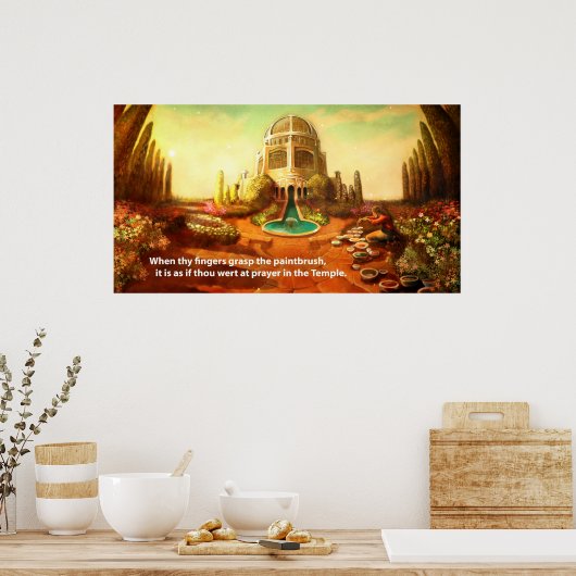 Poster Temple de brosse (Cuisine)