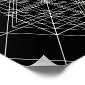 Poster Temple de cristal Géométrie sacrée (Coin)