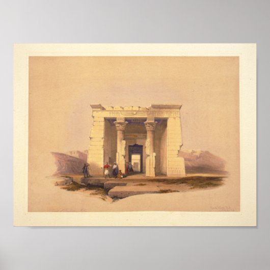 Poster Temple de Dandour—Nubie (Devant)