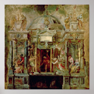 Poster Temple de Janus, années 1630