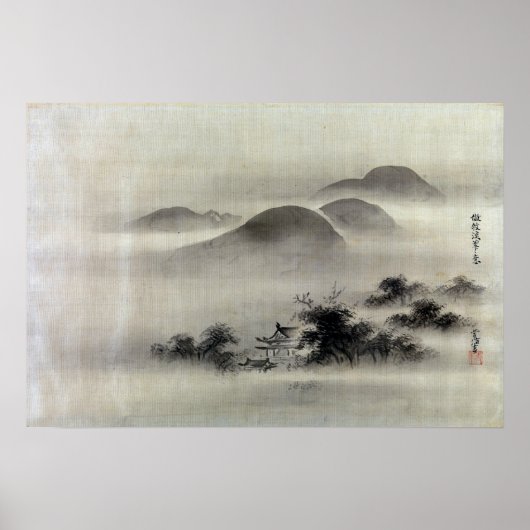 Poster Temple de Kano Tsunenobu (Devant)