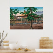 Poster Temple de Kashihara par Tsuchiya Koitsu (Cuisine)