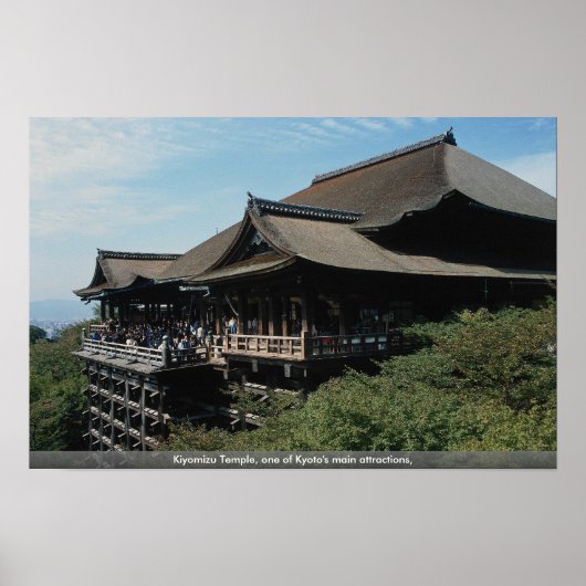 Poster Temple de Kiyomizu, l'une des principales attracti (Devant)