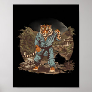 Poster Temple de la pagode du tigre de kickboxing arts ma