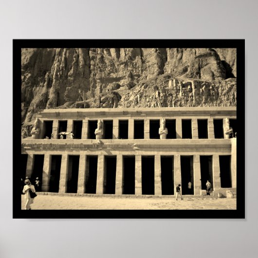 Poster Temple de la reine Hatshepsut (Devant)