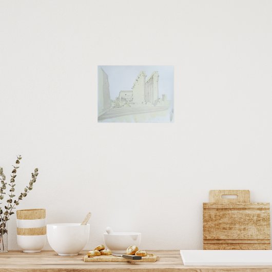 Poster Temple de Louxor (Cuisine)