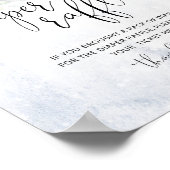 Poster Temple de Noël d'hiver élégant tombole de couche (Coin)