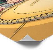 Poster Temple de sumo dans le drapeau japonais dohy (Coin)