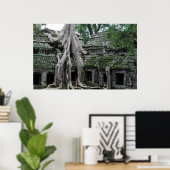 Poster temple de ta prohm au cambodge (Bureau à domicile)