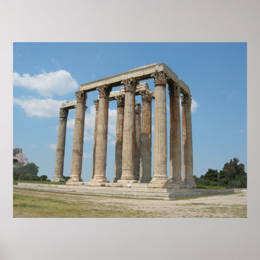 Poster Temple de Zeus Olympien (Athènes) (Devant)
