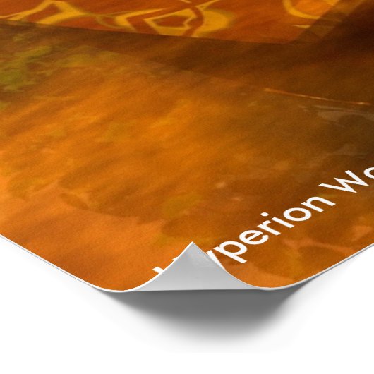 Poster TEMPLE D'EAU /HYPERION Science Fiction, Sci-Fi (Coin)
