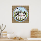 Poster Temple des Chevaliers Médiévaux (Cuisine)