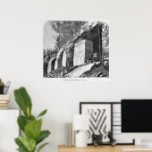 Poster Temple des Inscriptions, Palenque (Bureau à domicile)