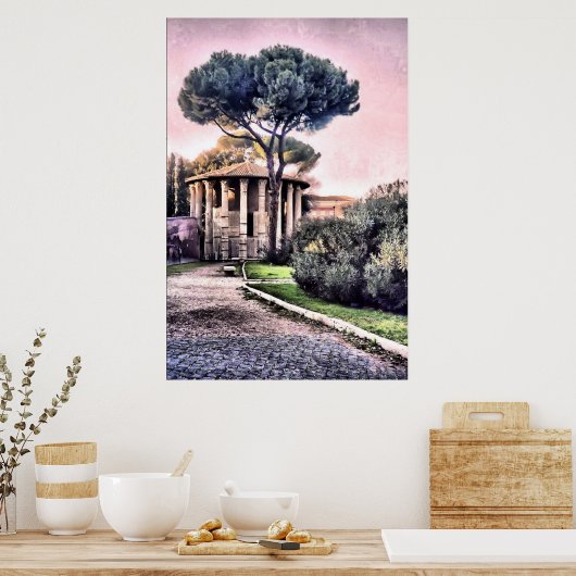 Poster Temple d'Hercule Victor (Cuisine)