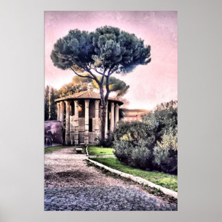 Poster Temple d'Hercule Victor