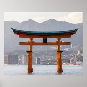 Poster Temple d'Itsukushima, Japon