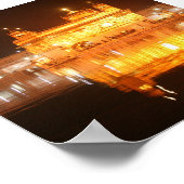 Poster Temple d'or Amritsar Inde du Nord en soirée (Coin)